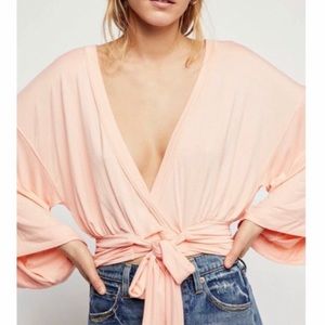 Free people tie up blouse